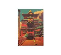 Spirited Away Anime Poster Studio Ghibli Hayao Miyazaki Movie Wall Sticker - 50,5 x 35 cm (Style 18)