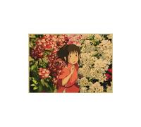 Spirited Away Hayao Miyazaki Movie Poster Peinture décorative japonaise Anime - 42 x 30 cm (Style 01)