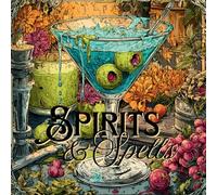 Spirits & Spells: 50 Haunted Halloween Cocktails and Coloring Pages