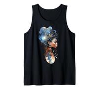 Spiritual Melanin Queen Portrait Afro Femme Débardeur