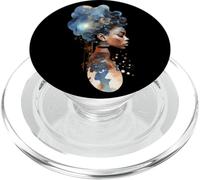 Spiritual Melanin Queen Portrait Afro Femme PopSockets PopGrip pour MagSafe