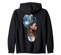 Spiritual Melanin Queen Portrait Afro Femme Sweat à Capuche