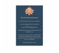 Spiritual Reminders Wall Art, Inspirational Proverb Canvas Poster, Decor for Meditation Space, Office, Gift of Peace(Unframed,16x24inch(40x60cm))