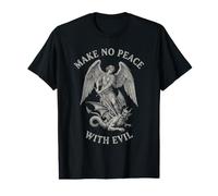 Spiritual Warfare Men Archange Michael Warrior Tee T-Shirt Graphique avec Valeur