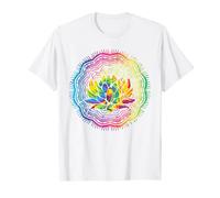 Spiritual Yoga Prana Art Boho Fleur Lotus Mandala T-Shirt