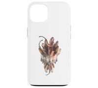 Spirituel Loup Attrape-Rêves Plume Mystique Boho Coque pour iPhone 13