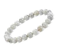 Spirituellementbien Bracelet pierre perles véritable de 8 mm AA + fleur de vie et un pochon cadeau Offert. Un véritable bijoux naturelle - idée cadeau de noel originale lithotherapie