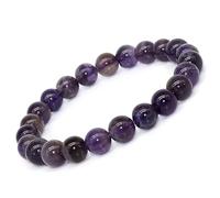 Spirituellementbien Bracelet pierre perles véritable de 8 mm AA + fleur de vie et un pochon cadeau Offert. Un véritable bijoux naturelle - idée cadeau de noel originale lithotherapie