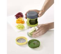 Mandoline / Hachoir / Julienne - Spiro - Coupe-Légumes Spirale 3-en-1