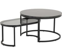 Spiro Ensemble tables basses, 2 pièces, impression marbrée.