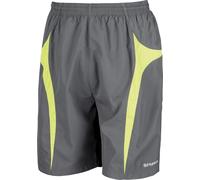 Spiro Hommes Micro-Team Short de sport / Pantalon de sport RW1478 (2XS) (Gris/Lime)