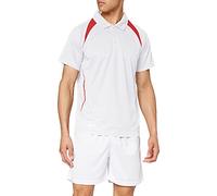 Spiro Polo T-Shirt pour Homme Team Spirit XXXXL Blanc/Rouge