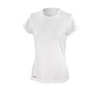 Spiro Quick Dry Super Soft Short Sleeve T-Shirt Femme, Blanc, Moyen