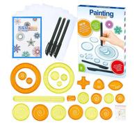Spirograph 27 pcs Multifonctionnel Outil de Peinture pour Enfants