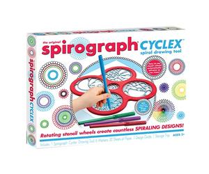 Spirograph - 33981-R1- Outil de Dessin Spirographe Cyclex, Ensemble de 89 pièces, Multi-colored