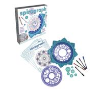 Silverlit - SPIROGRAPH Créateur de Mandalas - Loisirs créatifs - Set d'activités - contient : un cadre, 2 pochoirs, 6 petites roues crantées, 5 stylos et 40 feuilles A4 - A partir de 8 ans