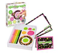Spirographe Spirograph Néon - Kit de Dessin 24 Pièces avec Marqueurs Néon - Enfant dès 8 Ans