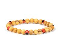 Spiru Palo Santo Bracelet élastique avec perles Huayruro