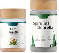 Spirulina Chlorella, soutient la digestion, l'énergie et l'immunité, double portion.