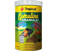 SPIRULINA GRANULAT 1000ml / 440g - Nourriture avec spiruline pour Poissons d'eau Douce et d’Eau de mer, granulés