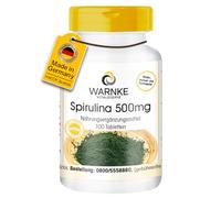 Spiruline 500 mg - 100 comprimés - Végétarien - spiruline d'algues en poudre -riche en Chlorophylle | Warnke Vitalstoffe - Qualité des pharmacies allemandes