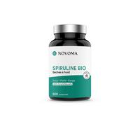 Novoma Spiruline 500 mg – 100% pure, 19% Phycocianine – 500 comprimés vegan, conditionné en France