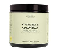 Spiruline Chlorelle en poudre | 250 g avec 6 g de spiruline et 2 g de chlorelle par portion | 30 portions | 100 % microalgues pures sans additifs | Vegan et testé en laboratoire | Nordic Oil