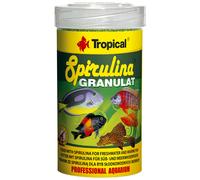 Tropical Tadeusz Ogrodnik SPIRULINA GRANULAT 100ml / 44g - Nourriture avec spiruline pour Poissons d'eau Douce et d’Eau de mer, granulés