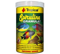SPIRULINA GRANULAT 1000ml / 440g - Nourriture avec spiruline pour Poissons d'eau Douce et d’Eau de mer, granulés