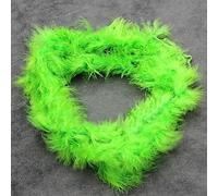 SpirWoRchlan Boa à plumes colorées de 2 mètres de long - pour loisirs créatifs, loisirs créatifs, accessoires de déguisement pour fille, Noël, carnaval, danse, fête de mariage - Vert