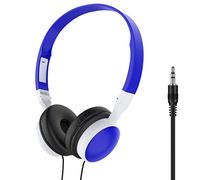 SpirWoRchlan Casque de jeu filaire pliable 3,5 mm HiFi audio basse pour téléphone/tablette Écouteurs Bluetooth et écouteurs pour anniversaire, Noël, Thanksgiving, Saint-Valentin Bleu foncé