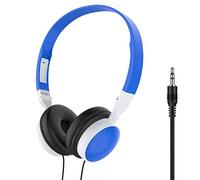 SpirWoRchlan Casque de jeu filaire pliable 3,5 mm HiFi audio basse pour téléphone/tablette Écouteurs Bluetooth et écouteurs pour anniversaire, Noël, Thanksgiving, Saint-Valentin (bleu clair)