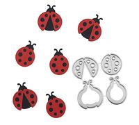 Spirworchlan Cute Coccinelle en métal de coupe Dies DIY Album de scrapbooking Cartes de visite papier travaux manuels Modèle - Argent