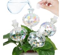 SpirWoRchlan Lot de 4 bulbes d'arrosage en plastique pour plantes d'intérieur et d'extérieur, système d'arrosage automatique pour plantes d'intérieur et d'extérieur Transparent