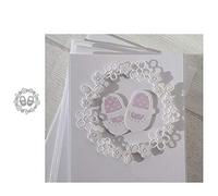 SpirWoRchlan Matrices de découpe en métal pour chaussures de bébé Motif anneau de fleur