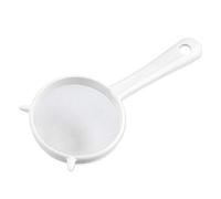 SpirWoRchlan Mini passoire à thé en maille fine avec poignée antidérapante pour filtrer le thé ou la farine, le sucre, les épices et les herbes - Blanc - Petite taille