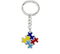 SpirWoRchlan Porte-clés coloré pour la sensibilisation à l'autisme - Cadeau pour mari, petite amie, petit ami, Saint-Valentin, fête des mères, fête des pères, Thanksgiving, anniversaire