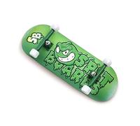 SPITBOARDS 34 mm x 96 mm Fingerboard Set-Up Complet | Planche en Bois Véritable | Trucks Pro Avec Écrous de Verrouillage et Bushings | Roues en Polyuréthane Avec Roulements | Logo