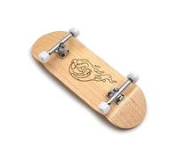 SPITBOARDS 34 mm x 96 mm Pro Fingerboard Set (Complete) | Real Wood Deck (5 Couches) Pro Trucks avec Bushings Pivots | Polyuréthane Pro Wheels | Real Ball Bearings | Engraved Slimeball (Version Bois)