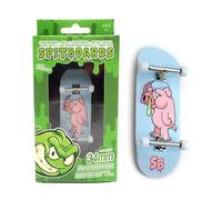 SPITBOARDS 34 mm x 96 mm Pro Fingerboard Set-Up (complète) | Planche en bois véritable | Pro Trucks avec écrous de verrouillage et bushings Pro | Roues Pro en polyuréthane avec roulements | Pig Flue