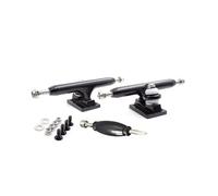 SPITBOARDS Fingerboard Pro Trucks by Real Lock Nuts, joint torique en caoutchouc, bushings en uréthane optimisé, largeur 34 mm, pour tuning et assemblage de fingerboard (noir)