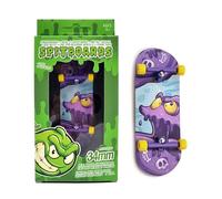 SPITBOARDS Jeu de touches Pro 34 mm x 96 mm (complet) | Plate-forme en bois véritable | Trucks Pro avec écrous de verrouillage et bagues professionnelles | Roues Pro en polyuréthane avec roulements |