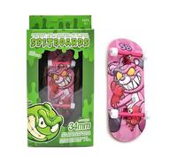 SPITBOARDS Jeu de touches Pro 34 mm x 96 mm (complet) | Plateforme en bois véritable | Trucks et bagues professionnels | Roues en polyuréthane avec roulements