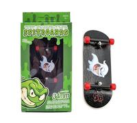 SPITBOARDS® Jeu de Touches Pro 34 mm x 96 mm | Plateau en Bois Véritable | Trucks Avec Écrous de Verrouillage et Bagues Professionnelles | Roues en Polyuréthane Avec Roulements