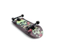 SPITBOARDS Planche à doigts en bois de 36 x 96 mm, pré-assemblée, bois à 5 couches, trucks Pro avec écrous de verrouillage, roues à roulement CNC, graphiques réels, bande antidérapante en mousse