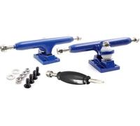 SPITBOARDS Trucks Pro Trucks de 32 mm avec écrous de blocage réels - Axe unique - Kingpins - Bagues en caoutchouc - Bagues en uréthane - Crochet optimisé - Largeur 32 mm - Pour le réglage et