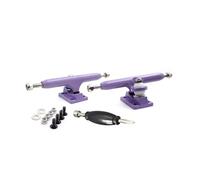 SPITBOARDS Trucks Pro Trucks de 34 mm avec écrous de blocage réels, bagues toriques en caoutchouc uréthane, crochet optimisé, largeur 34 mm, pour réglage et montage de la touche (violet)