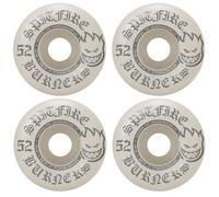 Spitfire Brûleurs de roues de skateboard 52 mm 99A Blanc/Argent