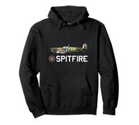 Spitfire Fighter Aircraft WW2 Aeroplane Aviation Plane Sweat à Capuche