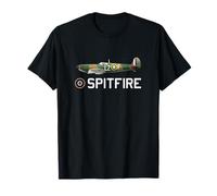 Spitfire Fighter Aircraft WW2 Aeroplane Aviation Plane T-Shirt